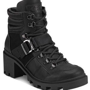 G by Guess Black Combat Boots